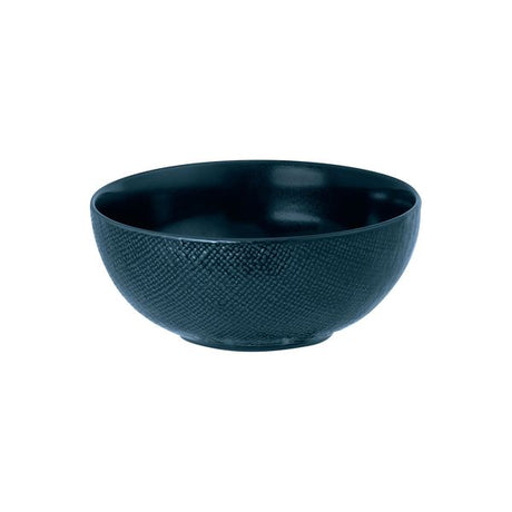 Round Bowl - 190mm, Linen Navy Blue, Luzerne from Luzerne. Textured, made out of Ceramic and sold in boxes of 24. Hospitality quality at wholesale price with The Flying Fork! 
