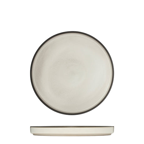 Round Stackable Plate - 200Mm, Dusted White from Luzerne. made out of Ceramic and sold in boxes of 6. Hospitality quality at wholesale price with The Flying Fork! 