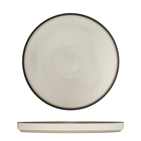 Round Stackable Plate - 235Mm, Dusted White from Luzerne. made out of Ceramic and sold in boxes of 4. Hospitality quality at wholesale price with The Flying Fork! 