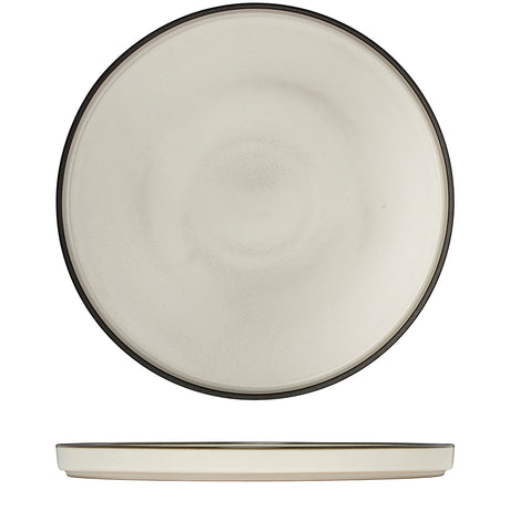 Round Stackable Plate - 270Mm, Dusted White from Luzerne. made out of Ceramic and sold in boxes of 3. Hospitality quality at wholesale price with The Flying Fork! 