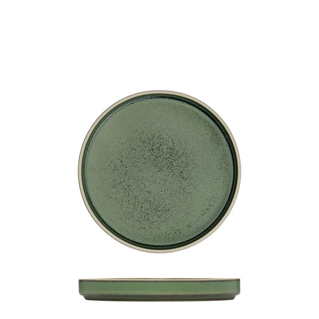 Round Stackable Plate - 160Mm, Smokey Basil from Luzerne. Matt Finish, made out of Ceramic and sold in boxes of 6. Hospitality quality at wholesale price with The Flying Fork! 
