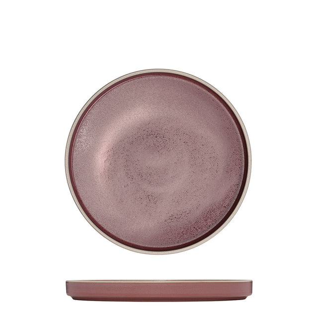 Round Stackable Plate - 200Mm, Smokey Plum from Luzerne. Matt Finish, made out of Ceramic and sold in boxes of 6. Hospitality quality at wholesale price with The Flying Fork! 
