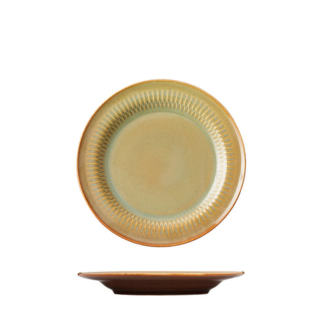 Round Rim Plate - 170Mm, Cinnamon from Luzerne. made out of Ceramic and sold in boxes of 6. Hospitality quality at wholesale price with The Flying Fork! 