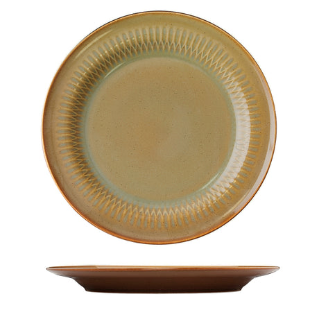 Round Rim Plate - 270Mm, Cinnamon from Luzerne. made out of Ceramic and sold in boxes of 4. Hospitality quality at wholesale price with The Flying Fork! 