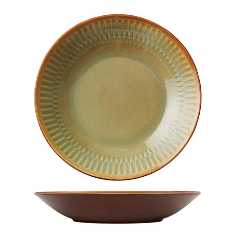 Round Deep Bowl/Plate - 260Mm, Cinnamon from Luzerne. made out of Ceramic and sold in boxes of 4. Hospitality quality at wholesale price with The Flying Fork! 