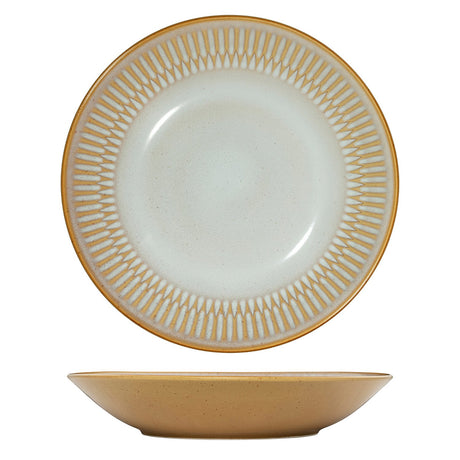 Round Deep Bowl/Plate - 260Mm, Almond from Luzerne. made out of Ceramic and sold in boxes of 4. Hospitality quality at wholesale price with The Flying Fork! 
