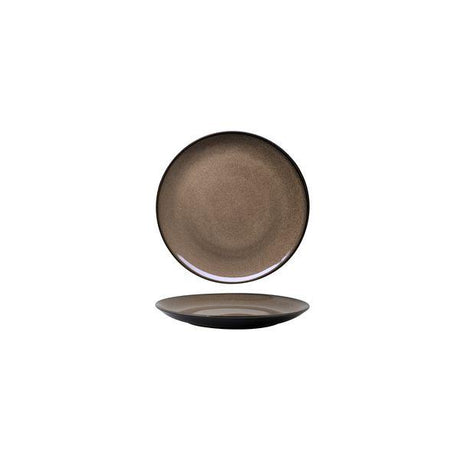 ROUND PLATE - COUPE, 165mm, CHESTNUT