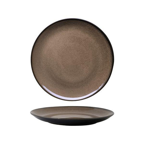ROUND PLATE - COUPE, 265mm, CHESTNUT