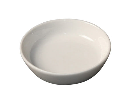 Round Sauce Dish - White Album from Royal Porcelain. made out of Porcelain and sold in boxes of 144. Hospitality quality at wholesale price with The Flying Fork! 