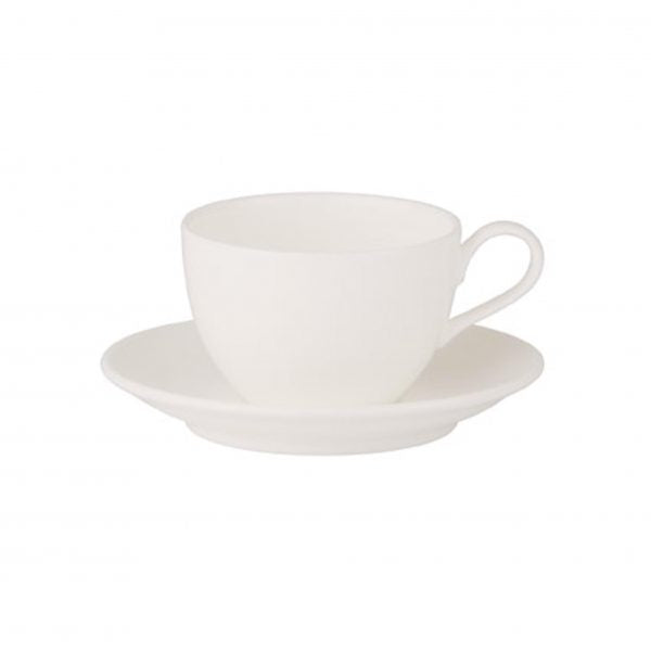 Saucer To Suit 95290 (B0583) - 125mm, Ascot from Royal Bone China. made out of Bone China and sold in boxes of 1. Hospitality quality at wholesale price with The Flying Fork! 