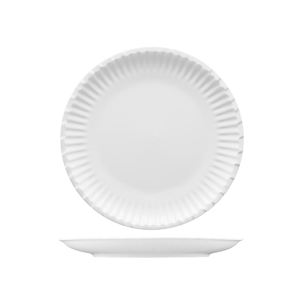 Paper Look Plate - 254mm, Fortessa Food Truck from Fortessa. made out of Ceramic and sold in boxes of 4. Hospitality quality at wholesale price with The Flying Fork! 