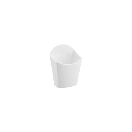 Paper Look French Fry Cup - 80x105mm, Fortessa Food Truck from Fortessa. made out of Ceramic and sold in boxes of 4. Hospitality quality at wholesale price with The Flying Fork! 