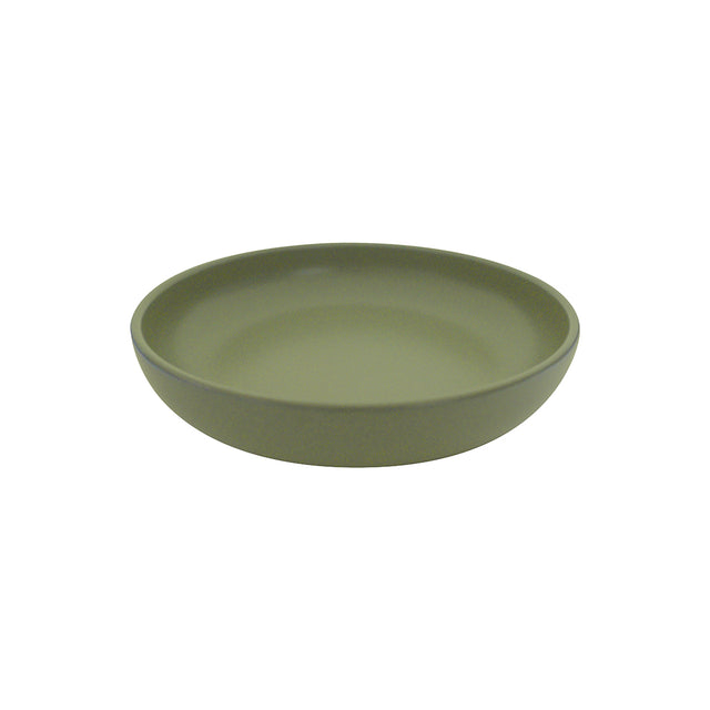 Round Bowl - 220mm, Green, Eclipse from Eclipse. made out of Ceramic and sold in boxes of 6. Hospitality quality at wholesale price with The Flying Fork! 
