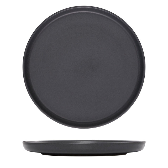 Round Plate - 280Mm, Black from Eclipse. Matt Finish, made out of Ceramic and sold in boxes of 6. Hospitality quality at wholesale price with The Flying Fork! 