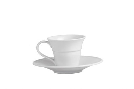 Saucer To Suit 96084 & 96086 - Aura from Rene Ozorio. made out of Porcelain and sold in boxes of 6. Hospitality quality at wholesale price with The Flying Fork! 