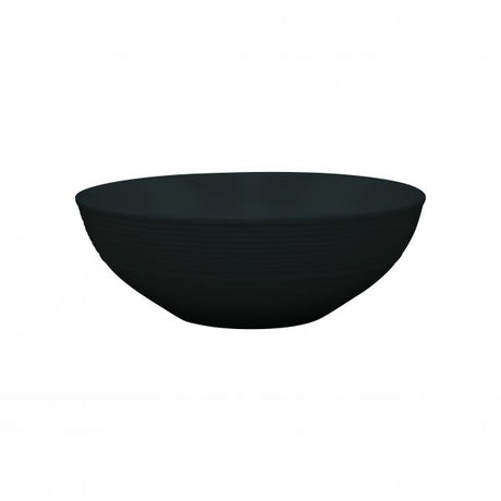 Rimmed Cereal Bowl (923116) - 165mm, Aura, Matt Black from Rene Ozorio. made out of Porcelain and sold in boxes of 6. Hospitality quality at wholesale price with The Flying Fork! 