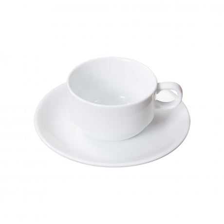 Stackable Coffee Cup To Suit 97729 (2025) - 200ml, Nova from Patra by Nikko. made out of Porcelain and sold in boxes of 24. Hospitality quality at wholesale price with The Flying Fork! 