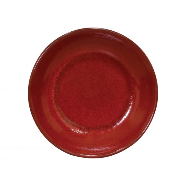 Round Pasta-Soup Plate - 210mm, Rolled Edge, Reactive Red from tablekraft. made out of Stoneware and sold in boxes of 4. Hospitality quality at wholesale price with The Flying Fork! 