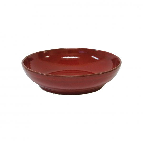 Round Bowl - 230x55mm, Flared, Artistica, Reactive Red from tablekraft. made out of Stoneware and sold in boxes of 2. Hospitality quality at wholesale price with The Flying Fork! 
