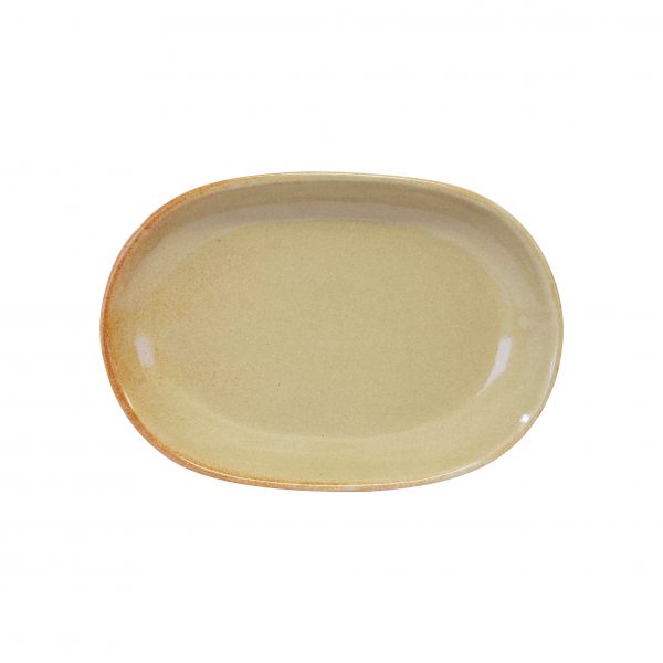 Oval Serving Platter - 305x210mm, Artistica, Flame from tablekraft. made out of Stoneware and sold in boxes of 1. Hospitality quality at wholesale price with The Flying Fork! 