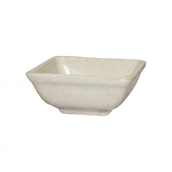 Square Sauce Dish - 80x80x35mm, Artistica, Sand from tablekraft. made out of Stoneware and sold in boxes of 6. Hospitality quality at wholesale price with The Flying Fork! 