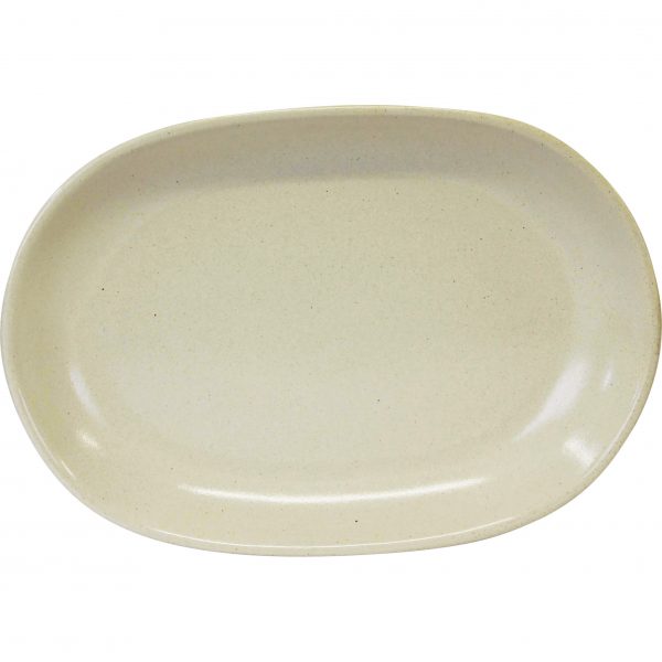 Oval Serving Platter - 305x210mm, Artistica, Sand from tablekraft. made out of Stoneware and sold in boxes of 1. Hospitality quality at wholesale price with The Flying Fork! 