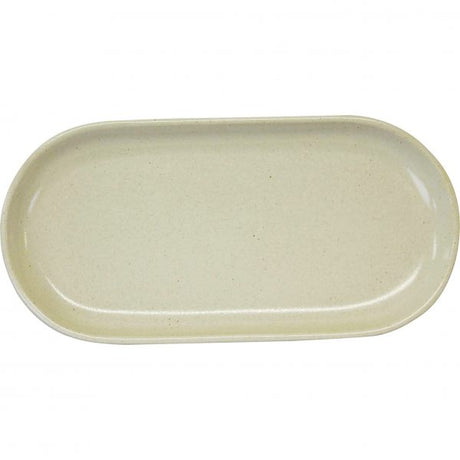 Oval Plate Coupe - 300x140mm, Artistica, Sand from tablekraft. made out of Stoneware and sold in boxes of 4. Hospitality quality at wholesale price with The Flying Fork! 