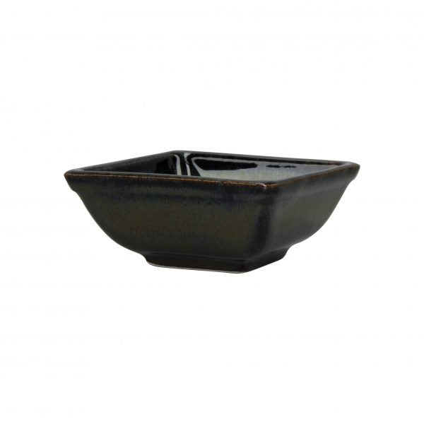 Square Sauce Dish - 80x80x35mm, Artistica, Midnight Blue from tablekraft. made out of Stoneware and sold in boxes of 6. Hospitality quality at wholesale price with The Flying Fork! 