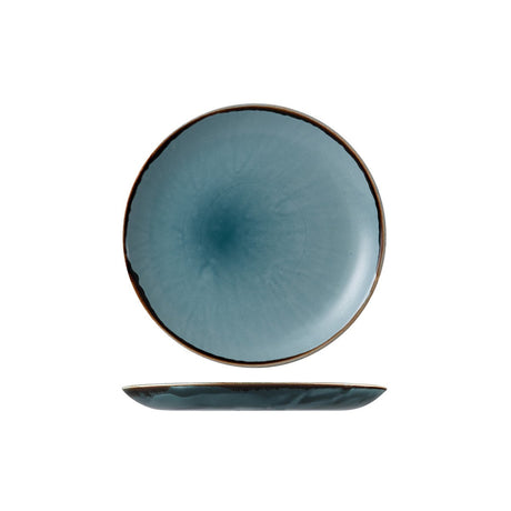 Round Coupe Plate - 217mm, Blue, Dudson