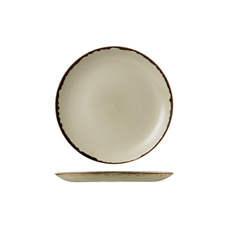 Round Coupe Plate - 217mm, Linen, Dudson