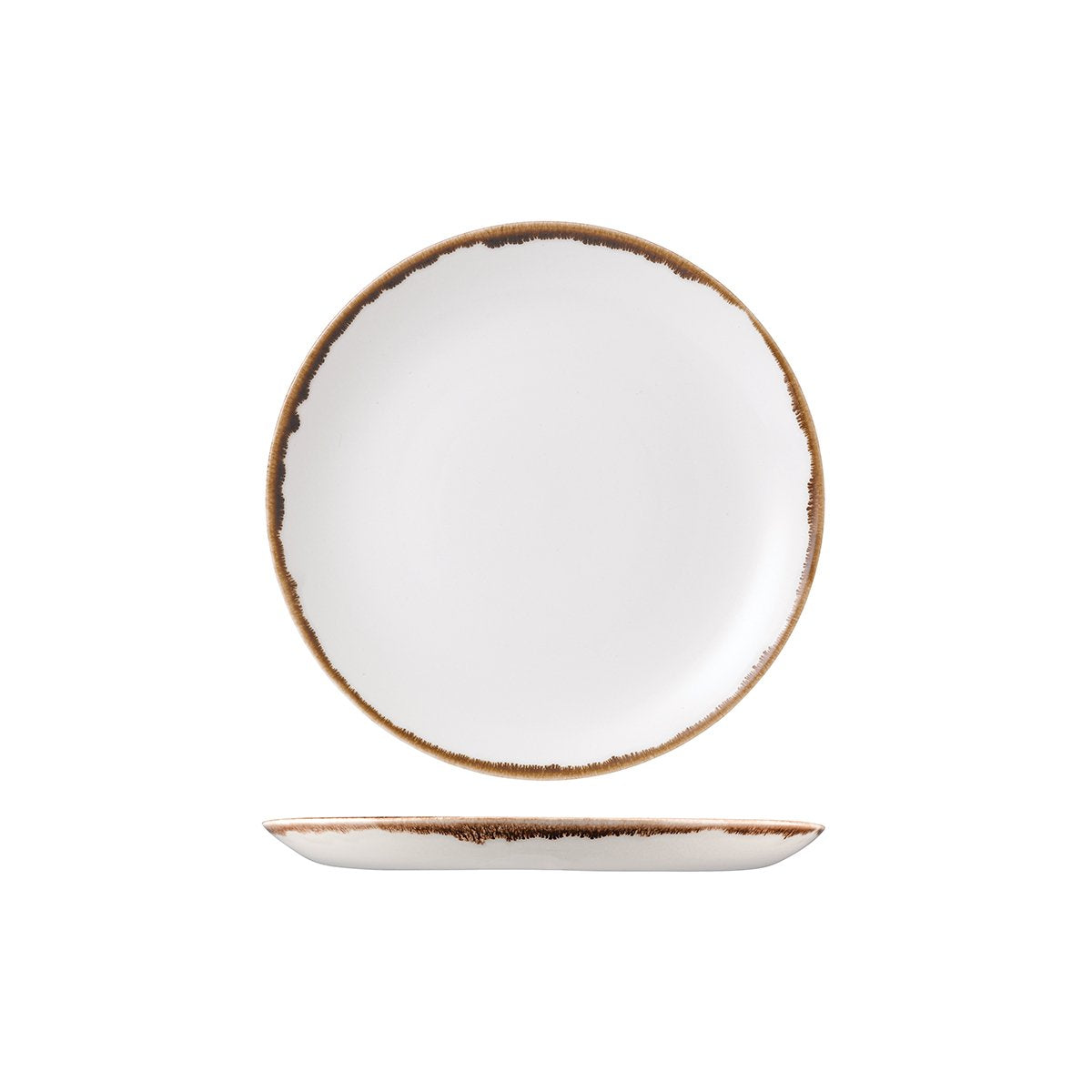 Round Coupe Plate - 217mm, Natural, Dudson