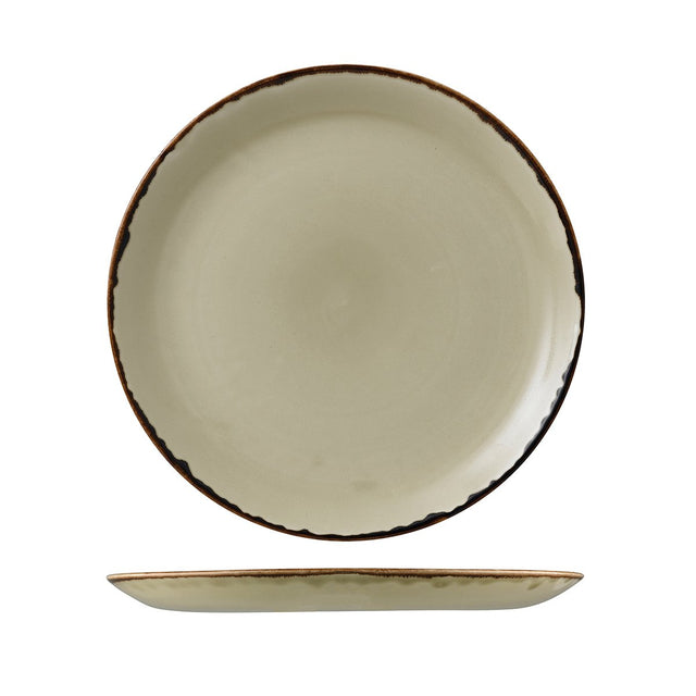 Round Coupe Plate - 288mm, Linen, Dudson