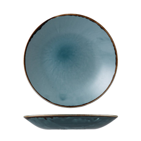 Round Deep Coupe Plate - 281mm, 37mm, Blue, Dudson