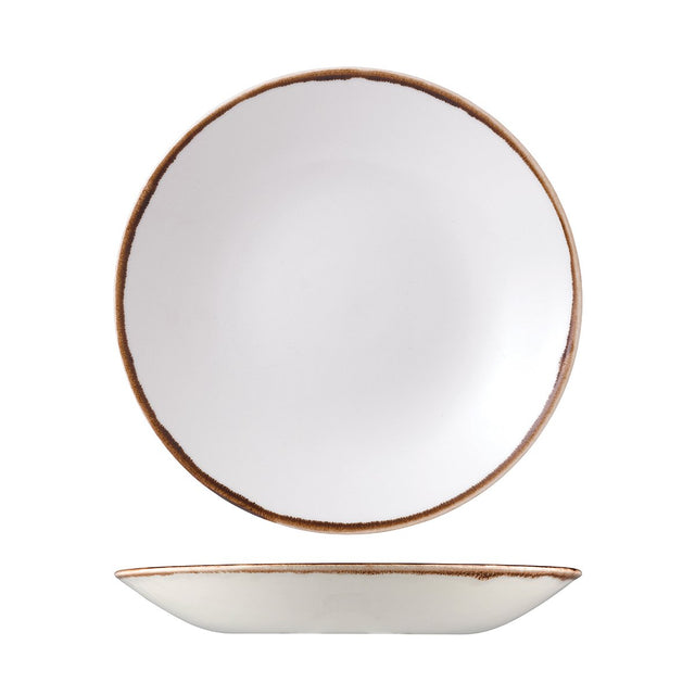 Round Deep Coupe Plate - 281mm, 37mm, Natural, Dudson