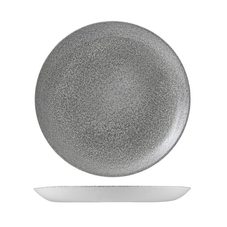 Round Coupe Plate - 288mm, Natural Grey, Dudson