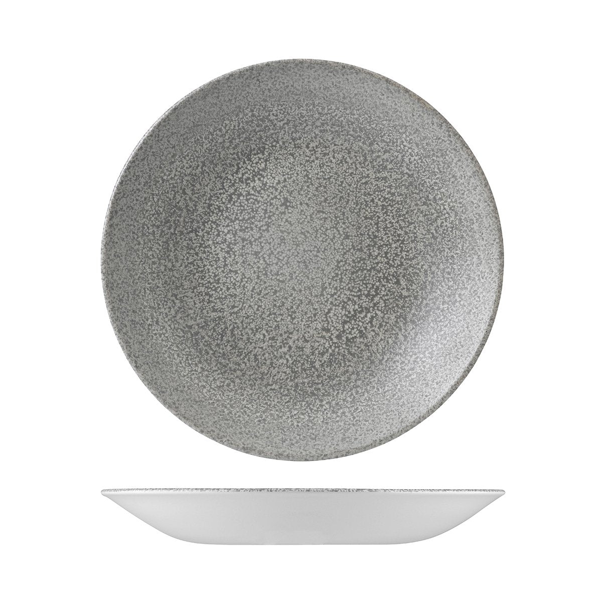 Round Deep Coupe Plate - 281mmx37mm, Natural Grey, Dudson