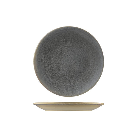 Round Coupe Plate - 205mm, Granite, Dudson