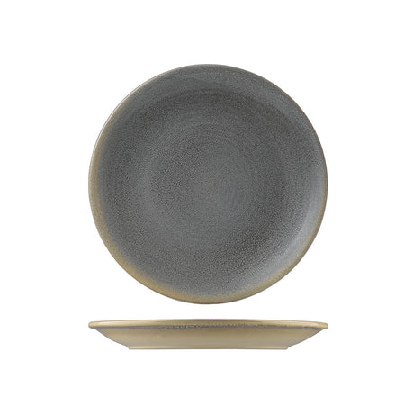Round Coupe Plate - 229mm, Granite, Dudson