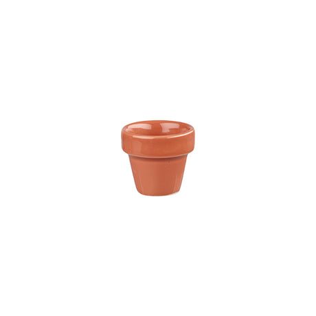 Plant Pot - 57ml, Paprika, Bit On The Side from Churchill. made out of Porcelain and sold in boxes of 12. Hospitality quality at wholesale price with The Flying Fork! 