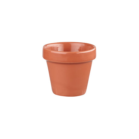 Plant Pot - 340ml, Paprika, Bit On The Side from Churchill. made out of Porcelain and sold in boxes of 12. Hospitality quality at wholesale price with The Flying Fork! 