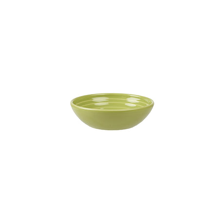 Ripple Dip Dish - 113mm, Green, Bit On The Side from Churchill. Ribbed, made out of Porcelain and sold in boxes of 12. Hospitality quality at wholesale price with The Flying Fork! 