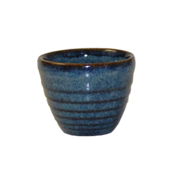 Ripple Sauce pot - 113ml, Sapphire, Bit On The Side from Churchill. Ribbed, made out of Porcelain and sold in boxes of 12. Hospitality quality at wholesale price with The Flying Fork! 