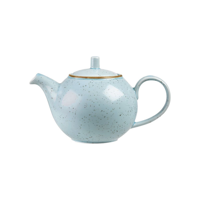 TeaPot - 426mL, Duck Egg, Stonecast from Churchill. made out of Porcelain and sold in boxes of 4. Hospitality quality at wholesale price with The Flying Fork! 