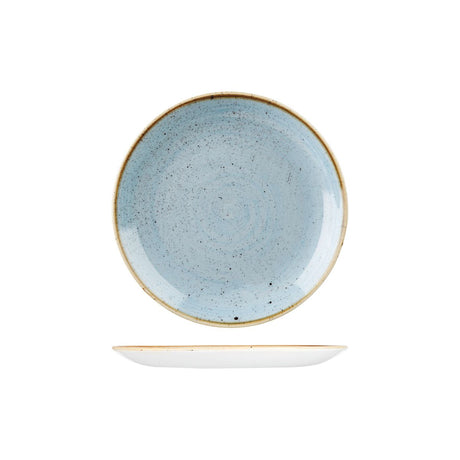 Round Plate - 217mm, Duck Egg, Stonecast from Churchill. Vitrified, made out of Porcelain and sold in boxes of 6. Hospitality quality at wholesale price with The Flying Fork! 