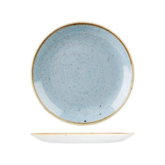 Round Plate - 260mm, Duck Egg, Stonecast from Churchill. Vitrified, made out of Porcelain and sold in boxes of 6. Hospitality quality at wholesale price with The Flying Fork! 