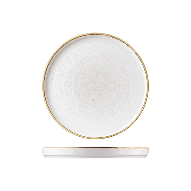 Chefs' Plate - Walled Chefs' Plate - 260mm, 20mm, Barley White, Stonecast by Churchill
