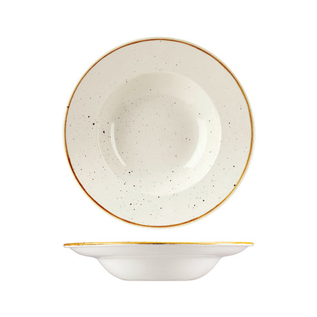 Soup-Pasta Bowl - 240mm, Barley White, Stonecast from Churchill. made out of Porcelain and sold in boxes of 6. Hospitality quality at wholesale price with The Flying Fork! 