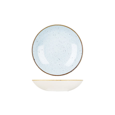 Bowl - 182mm, Duck Egg, Stonecast from Churchill. made out of Porcelain and sold in boxes of 6. Hospitality quality at wholesale price with The Flying Fork! 