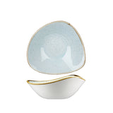 Triangular Bowl - 185mm, Duck Egg, Stonecast from Churchill. made out of Porcelain and sold in boxes of 6. Hospitality quality at wholesale price with The Flying Fork! 