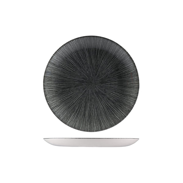 Round Coupe Plate - 220mm, Black